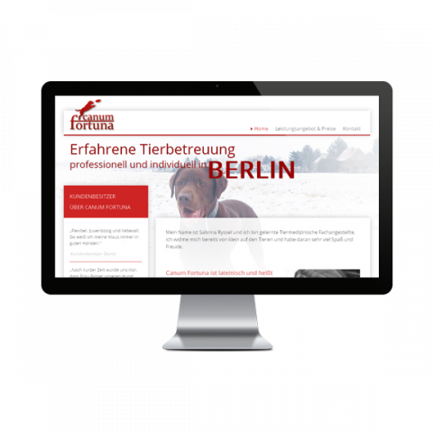 Webdesign & Website-Erstellung für das Berliner Startup Canum Fortuna